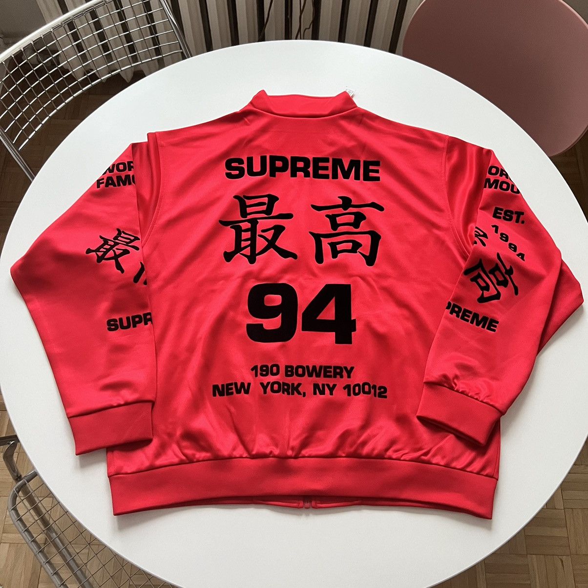 Supreme Supreme Worldwide Tricot Track Jacket Red XL Size US XL / EU 56 / 4 - 9 Thumbnail