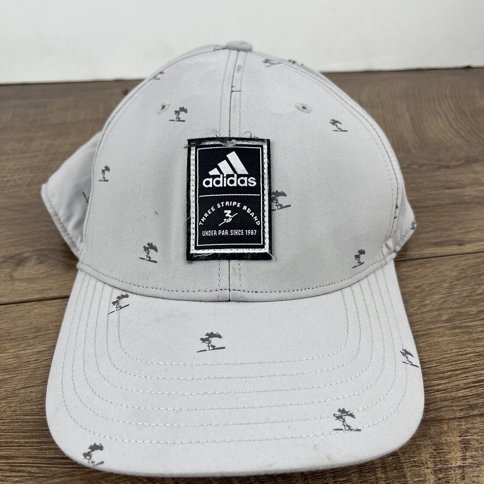 Adidas Adidas Hat Adidas Three Stripe Brand Gray Hat Adjustable Adu Size ONE SIZE - 4 Thumbnail