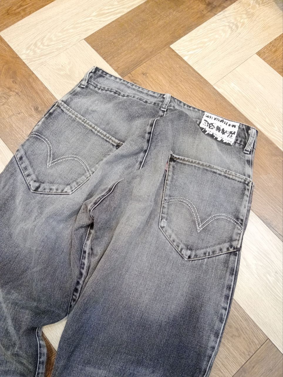 Levi's LEVI'S ENGINEERED DISTRESSED JEANS - SIZE 34 BLACK Size US 34 / EU 50 - 12 Thumbnail