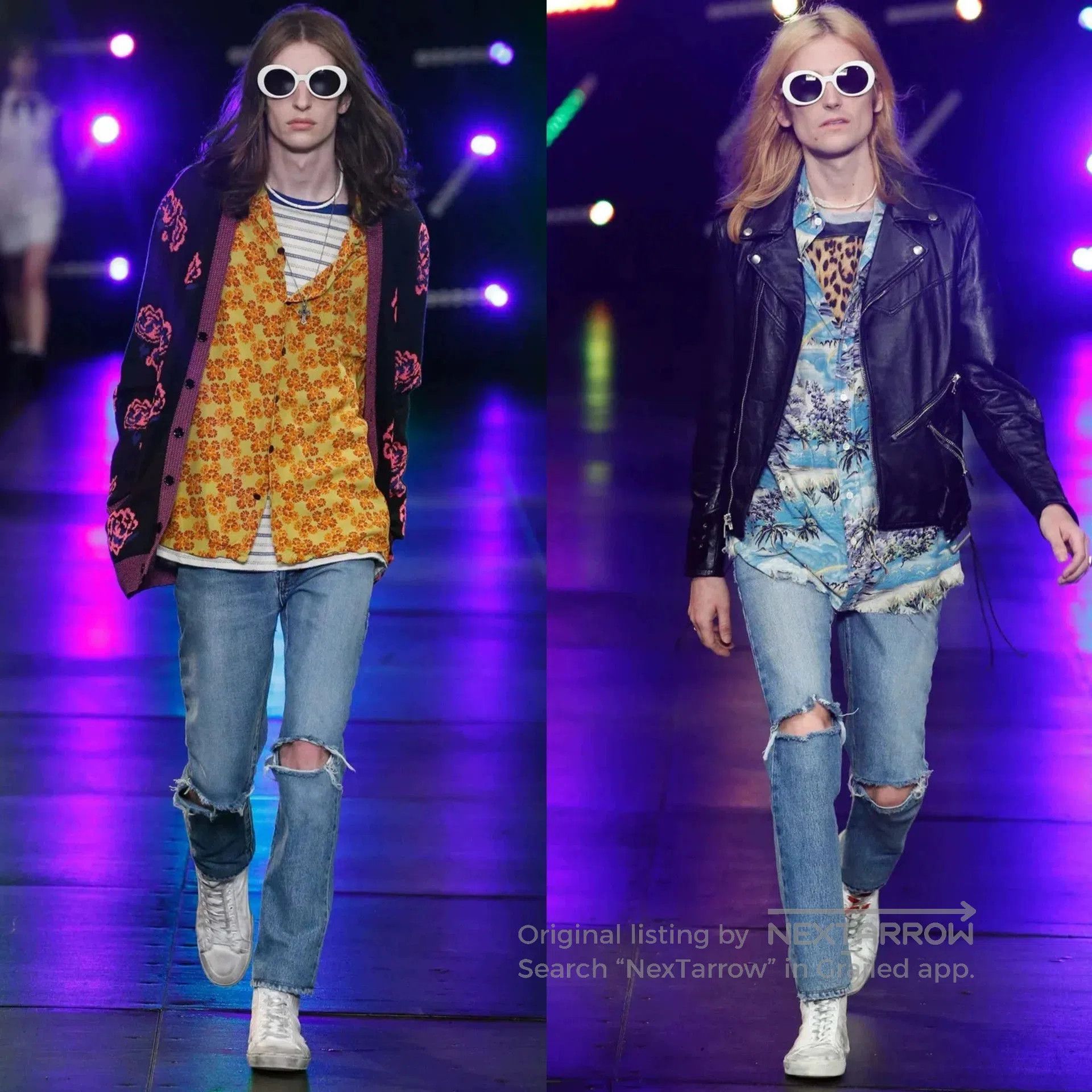Saint Laurent Paris Blue Ripped Denim Jeans Size 28. Size US 28 / EU 44 - 9 Thumbnail
