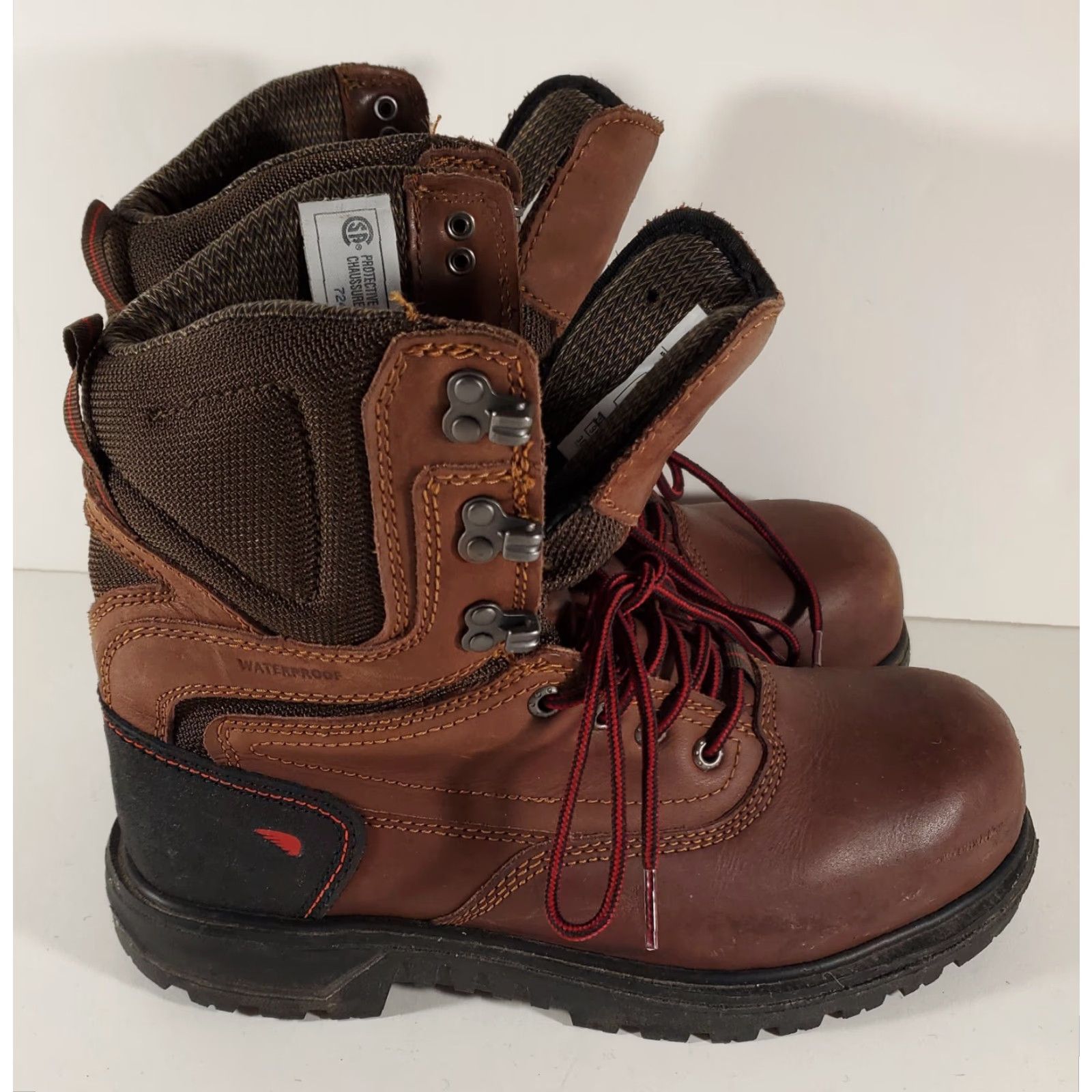 Red Wing Red Wing Boots Brown ASTM F2413-18 Waterproof Mens 9.5 Boot Leather Workwear Mens 9.5 Brown Red Wing Shoes Shoes Mens Size US 10 / EU 43 - 6 Thumbnail