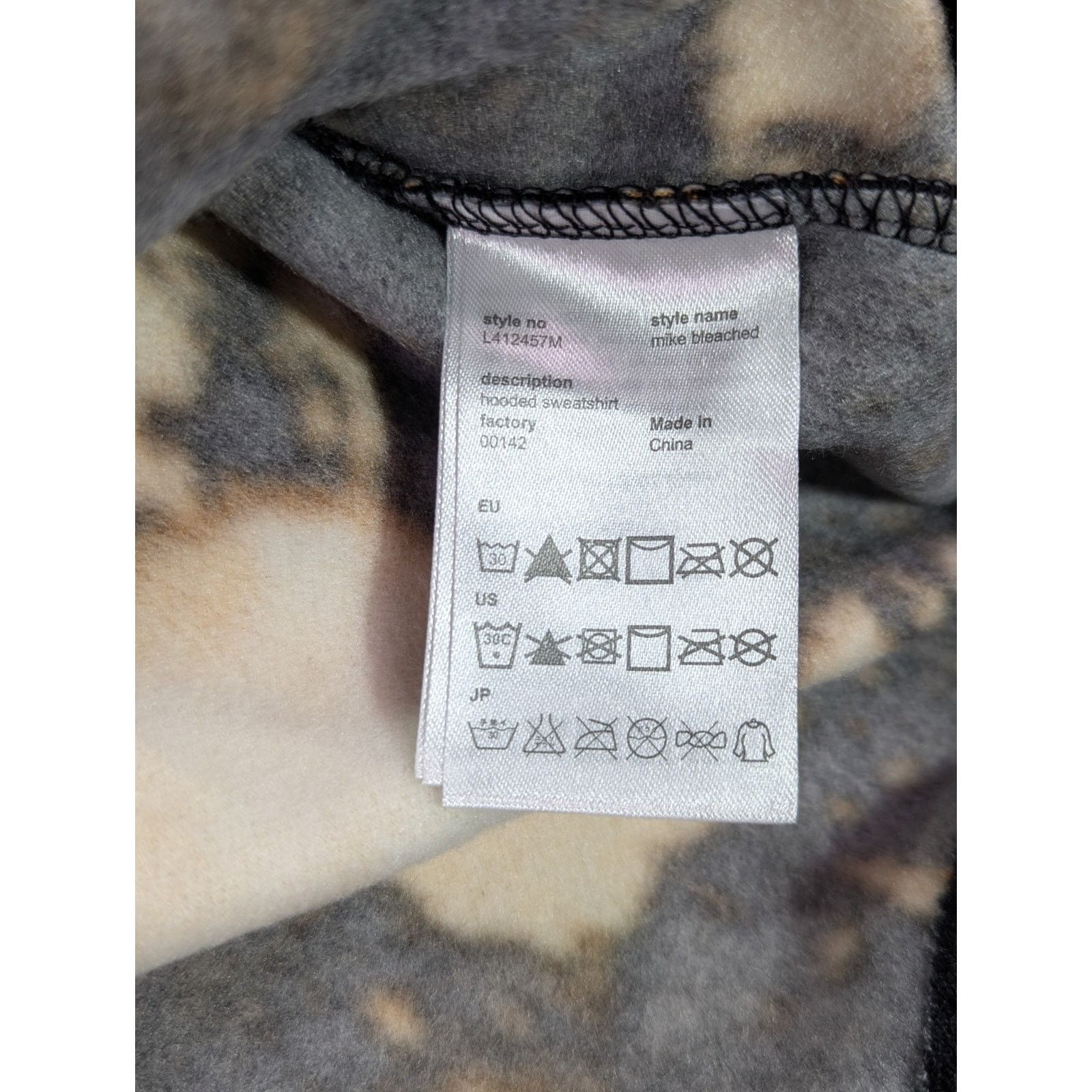 WeSC WeSC Conspiracy Mike Bleached Hoodie Black Yellow S/M Size US S / EU 44-46 / 1 - 6 Thumbnail