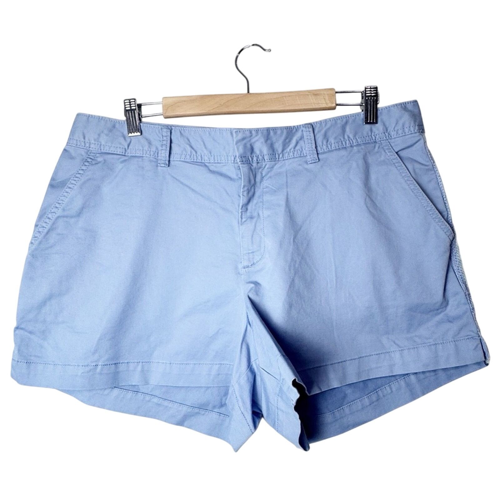 Gap Gap Embroidered Stripe Blue 3” Flat Front Shorts Women’s 14 Size 36" / US 14 / IT 50 - 1 Thumbnail