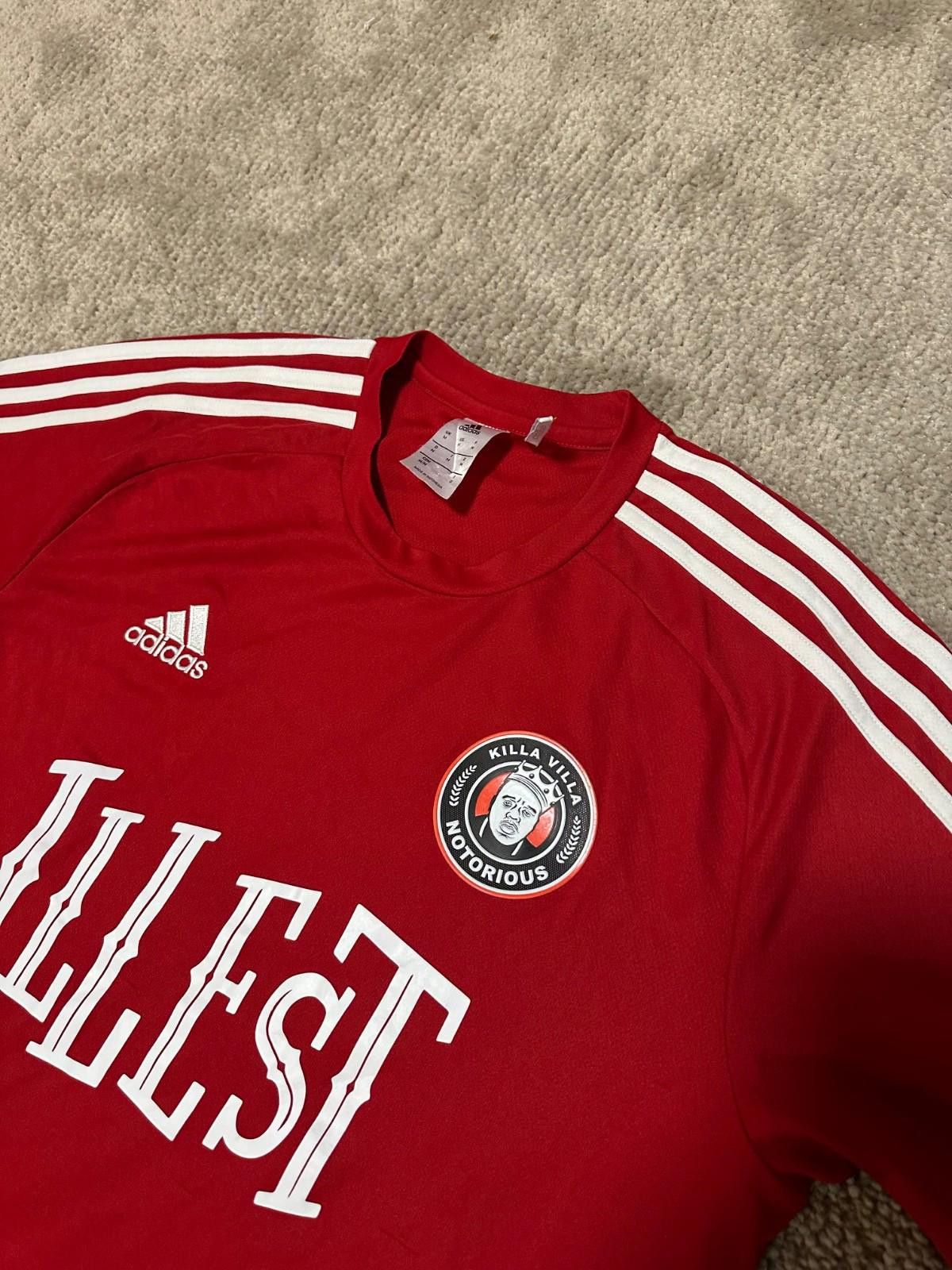 Adidas Adidas RapTees Killa Villa x NOTORIOUS Football Shirt Jersey Size US M / EU 48-50 / 2 - 5 Thumbnail