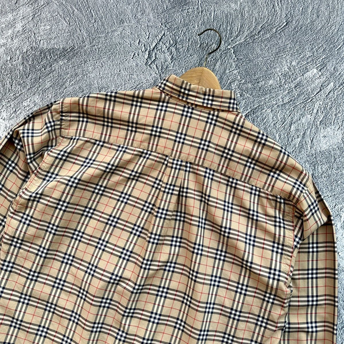 Burberry Classic Nova Check Button Up Shirt Made in USA