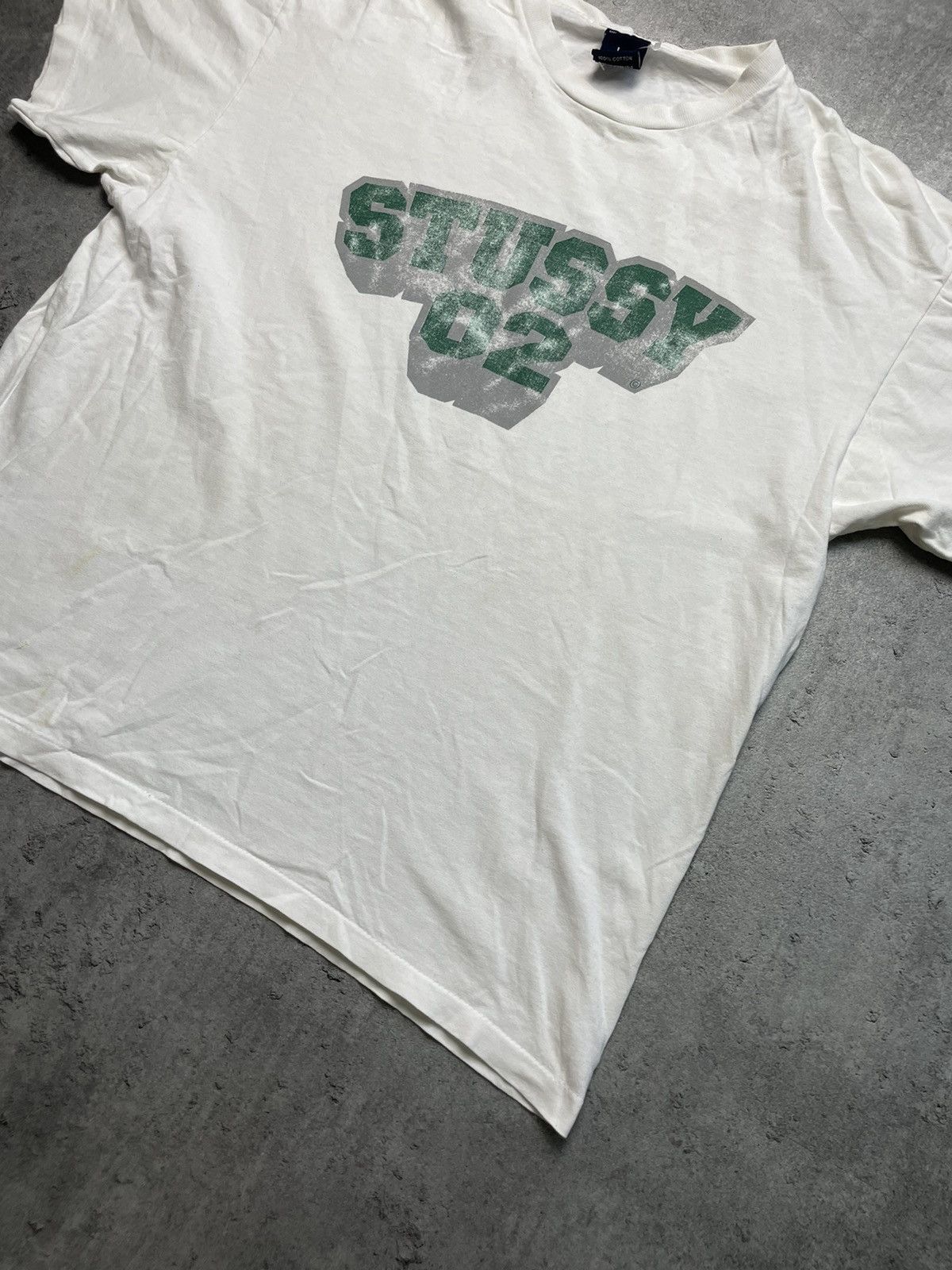 Japanese Brand × Stussy × Vintage Stussy white logo tee vintage retro single stitch oversize Size US XL / EU 56 / 4 - 8 Thumbnail