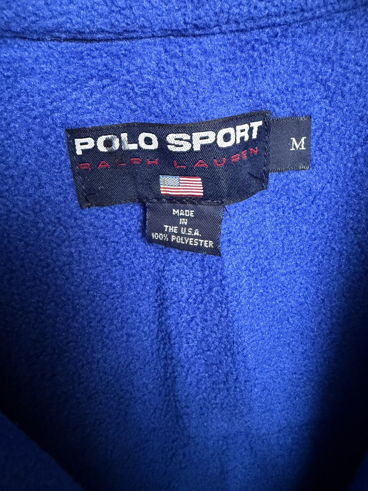 Polo Ralph Lauren Rare Polo Ralph Lauren Polo Sport Fleece Jacket Pepsi P 1997 Size US M / EU 48-50 / 2 - 10 Thumbnail