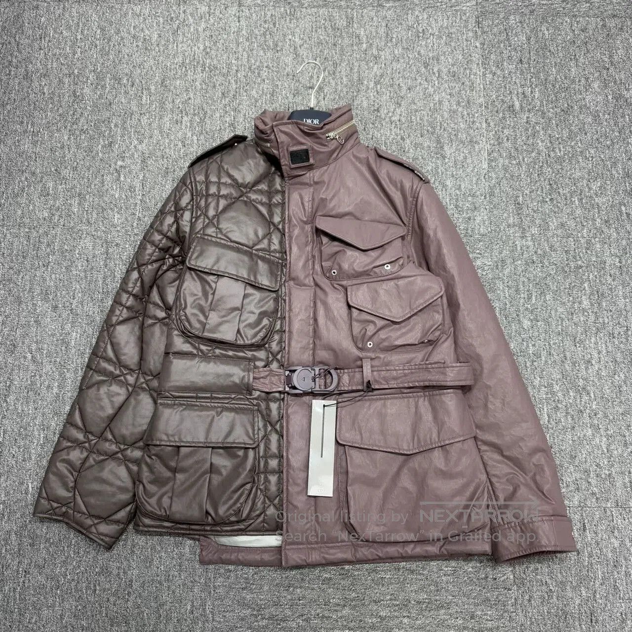 Dior dior patchwork coat with belt. Size US L / EU 52-54 / 3 - 2 Thumbnail