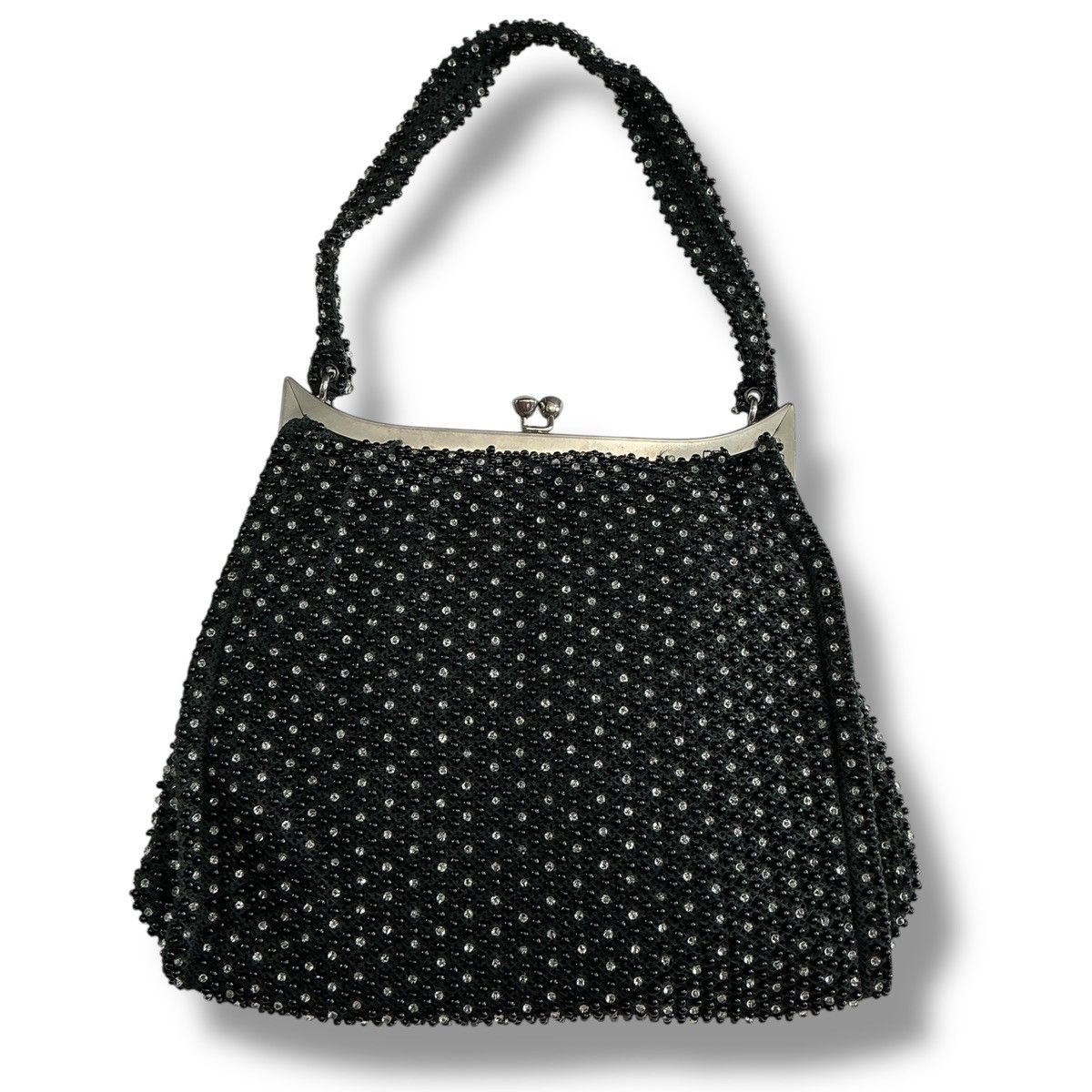 Other Vintage Y2K Elegant Black Beaded Handbag Size ONE SIZE - 7 Thumbnail