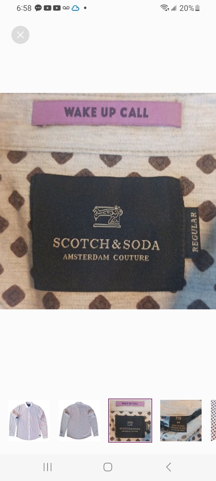 Scotch & Soda SCOTCH & SODA 'Wake Up Call' Long-Sleeve Shirt Size US L / EU 52-54 / 3 - 3 Thumbnail