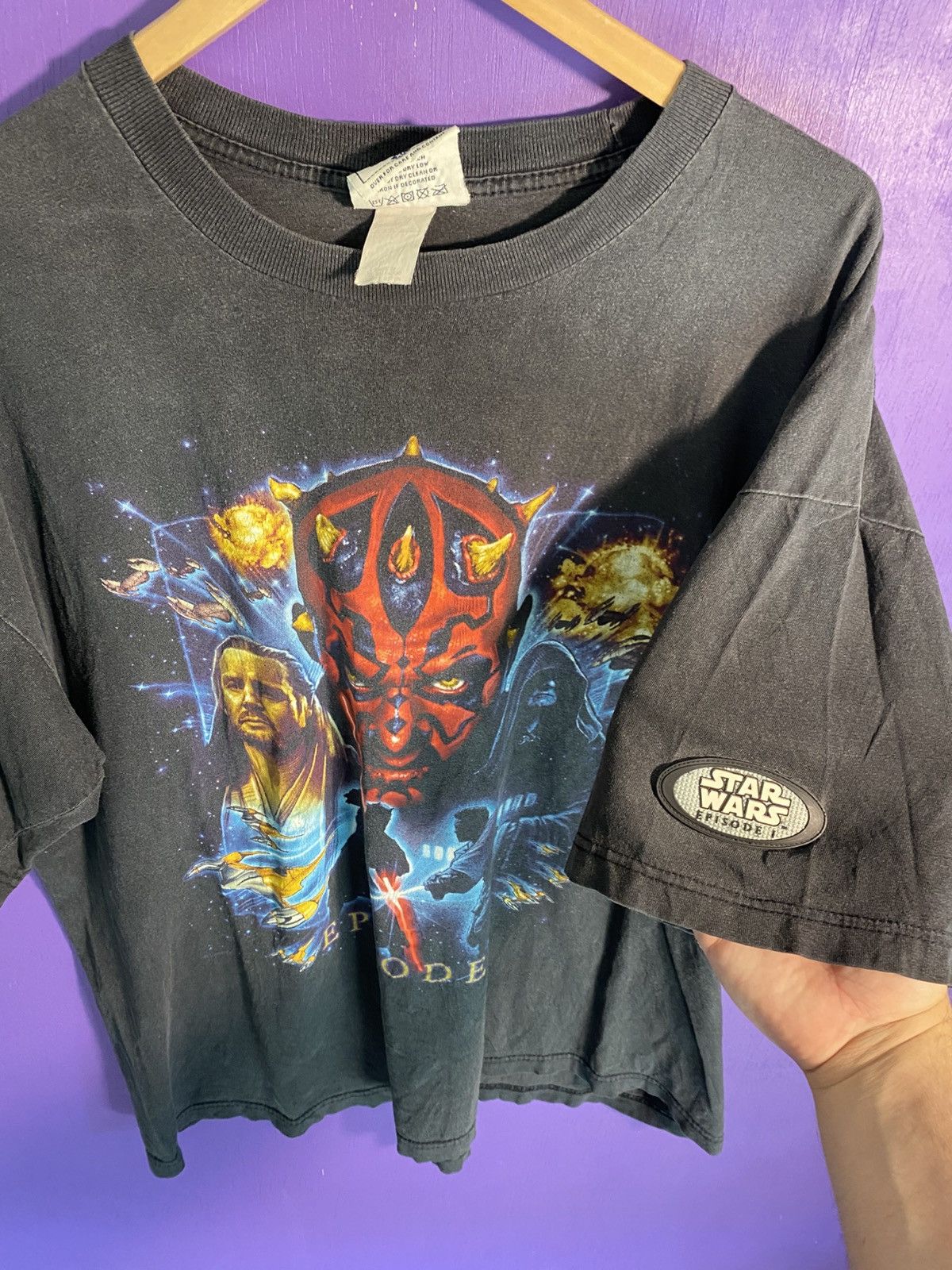 Vintage 90s Star wars episode 1 faded t-shirt