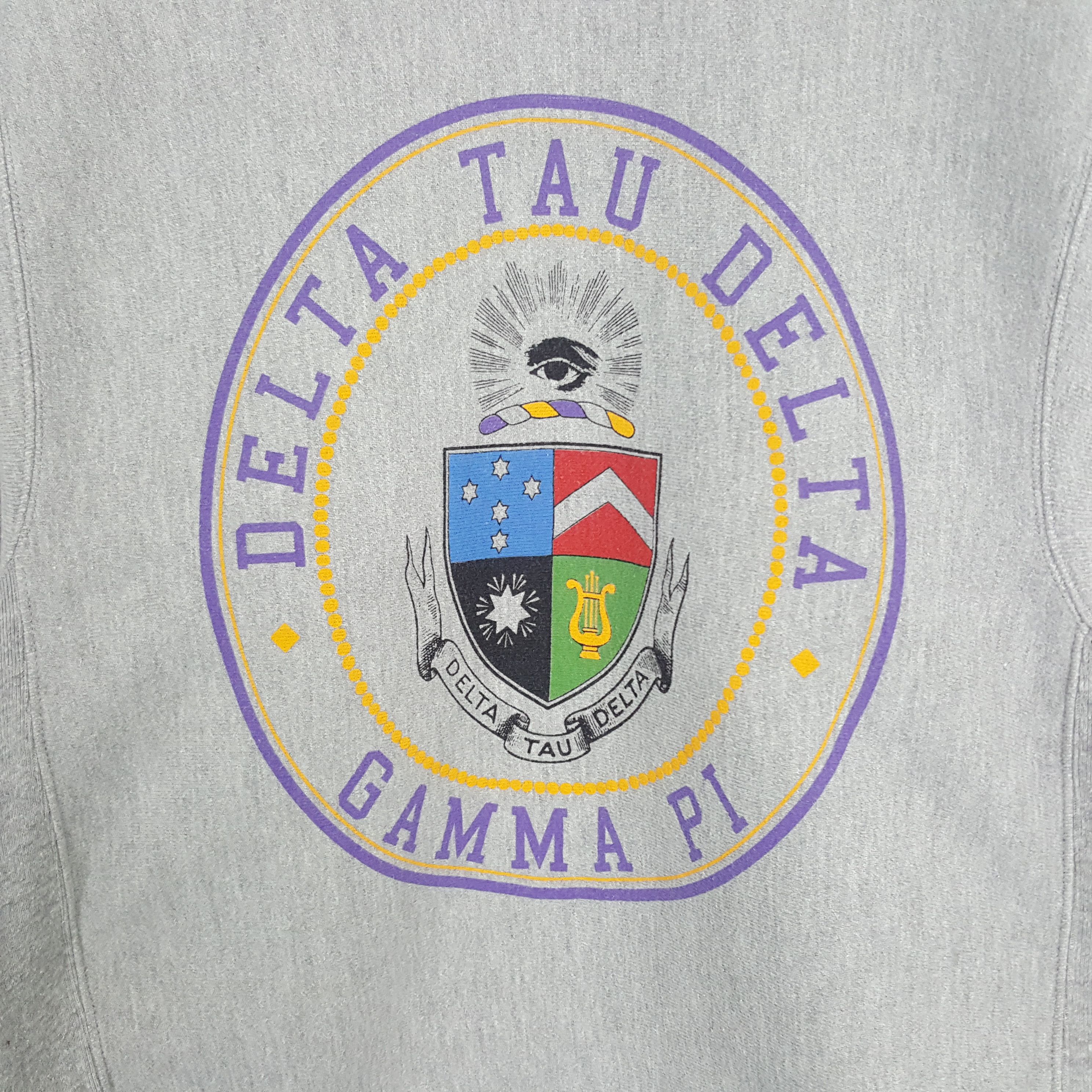 Champion × Delta × Vintage Vintage Champion Delta Tau Delta Sweatshirt Size US S / EU 44-46 / 1 - 2 Thumbnail