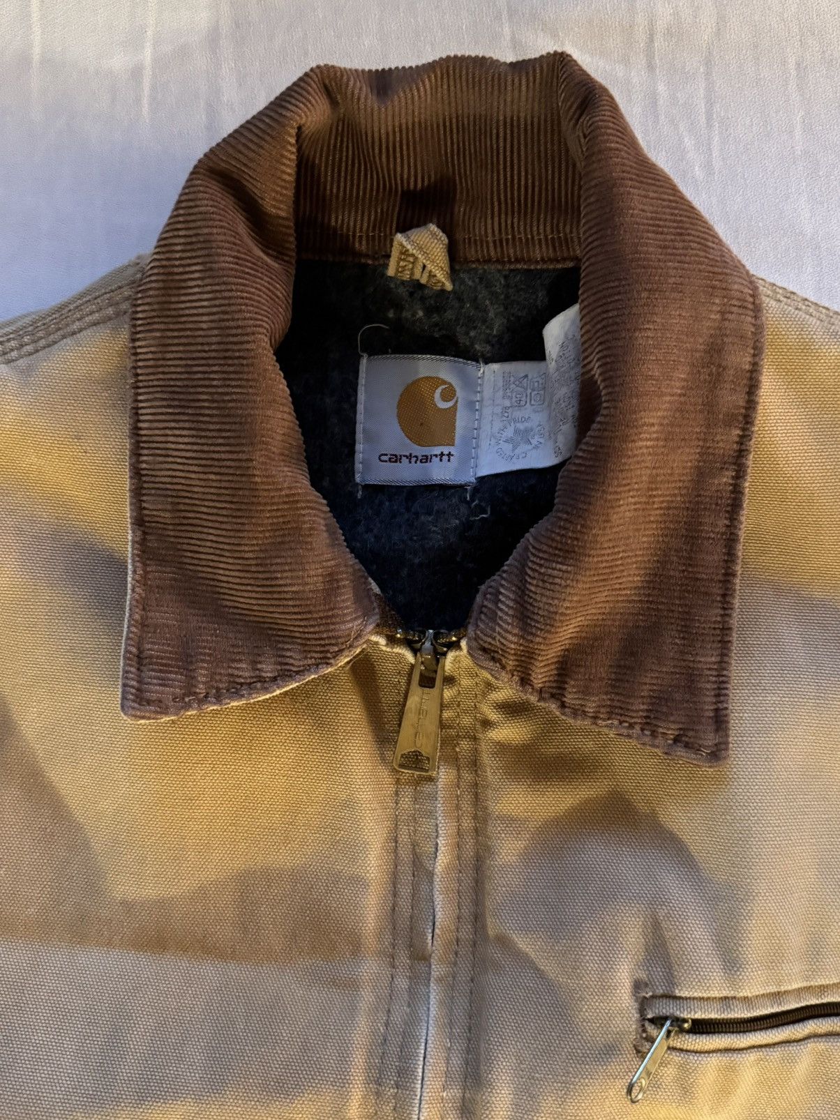 Carhartt Vintage Carhartt Detroit Jacket Blanket Lined Tan Brown USA Size US S / EU 44-46 / 1 - 8 Thumbnail