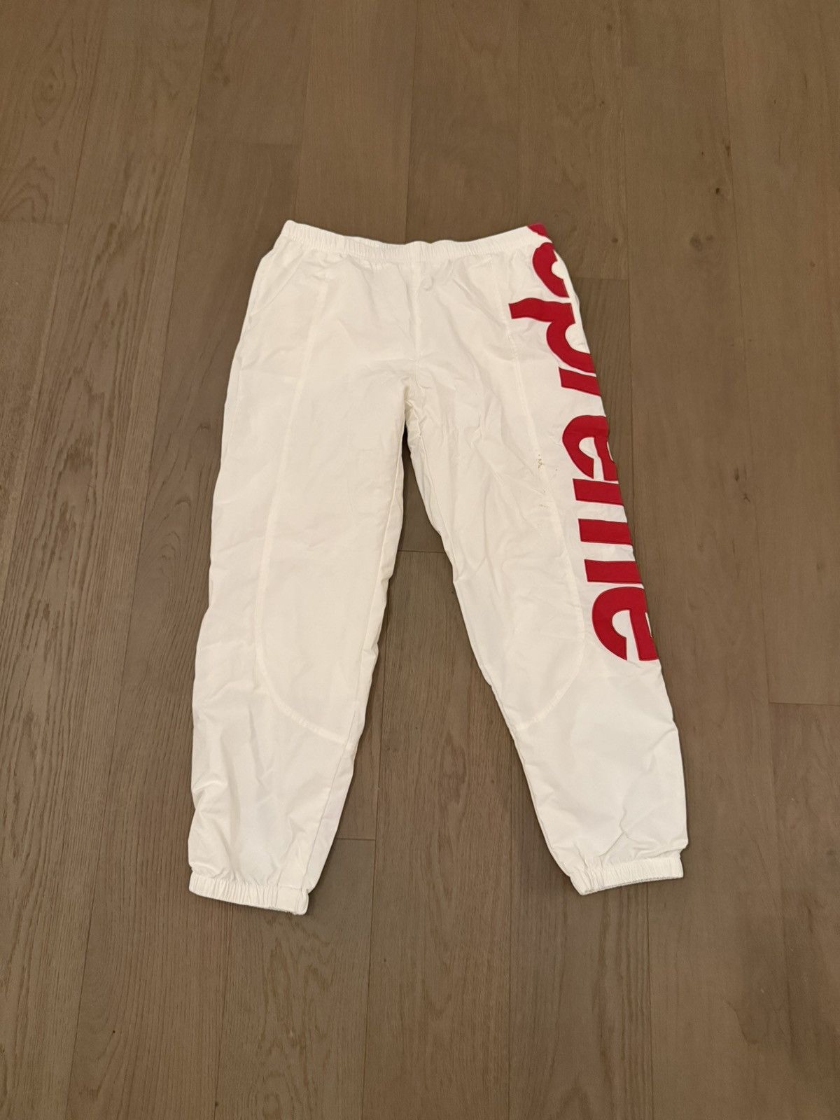 Supreme Supreme White Side Logo Track Pants XL – Verified Authentic Size US 38 / EU 54 - 1 Thumbnail