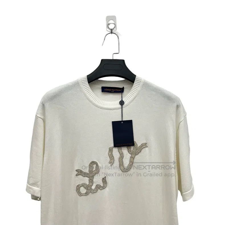 Louis Vuitton Louis Vuitton White snake year limited letter knit short s Size US XXL / EU 58 / 5 - 5 Thumbnail
