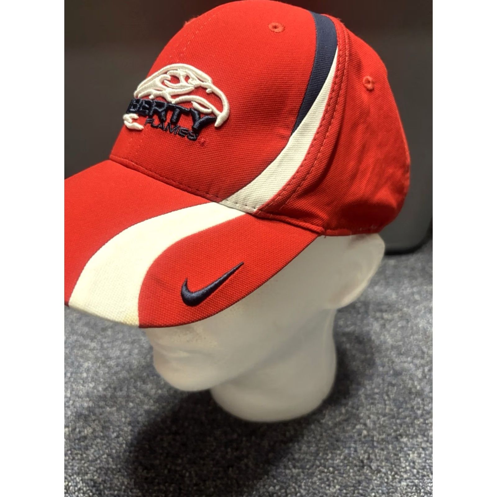 Nike Nike Dri-FIT Fitted Hat Men’s Baseball Cap Liberty University Red Adjustable One Size Size ONE SIZE - 2 Thumbnail