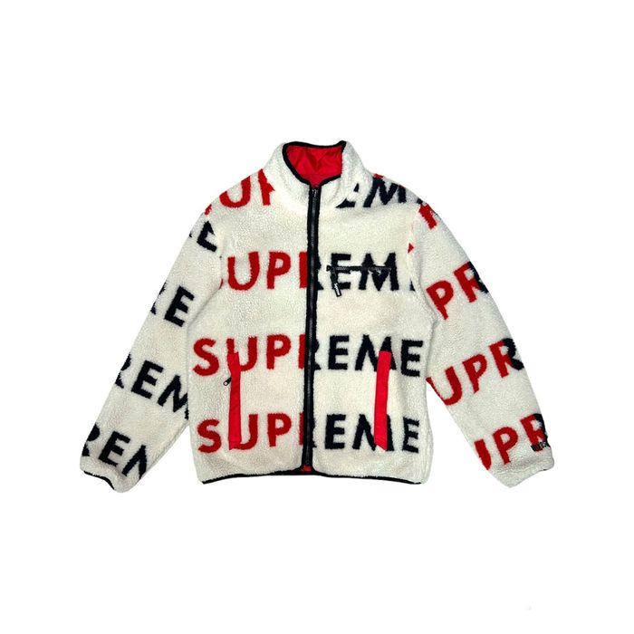 Supreme Supreme Reversible Logo Windstopper Fleece Jacket | Grailed