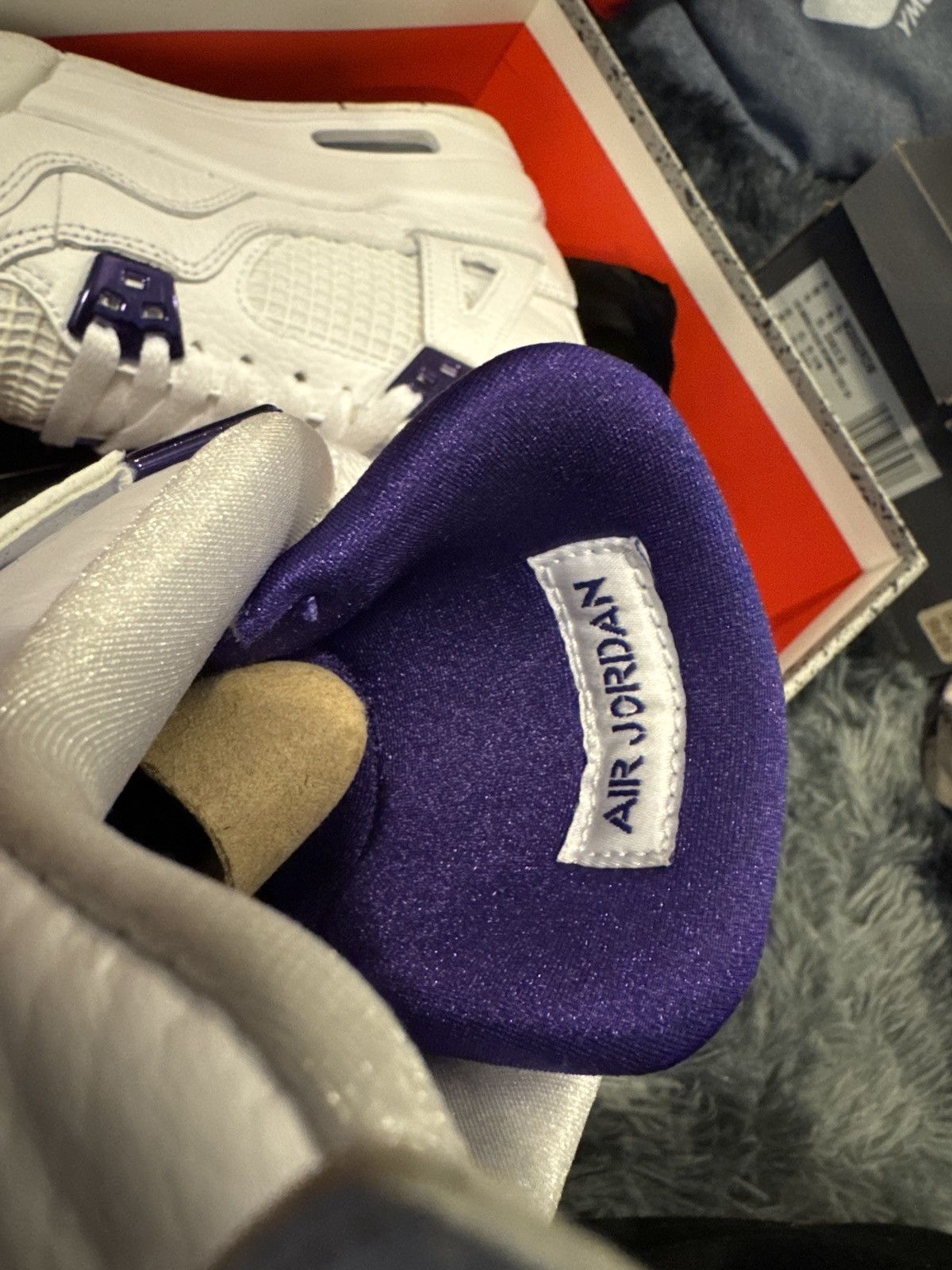 Jordan Brand Air Jordan 4 Retro GS Metallic purple Size US 7.5 / IT 37.5 - 12 Thumbnail