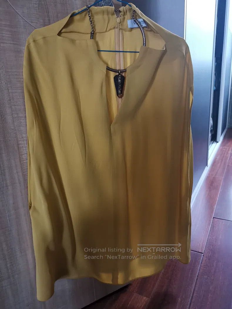 Valentino Valentino Cape-style silk top Size XS / US 0-2 / IT 36-38 - 1 Thumbnail