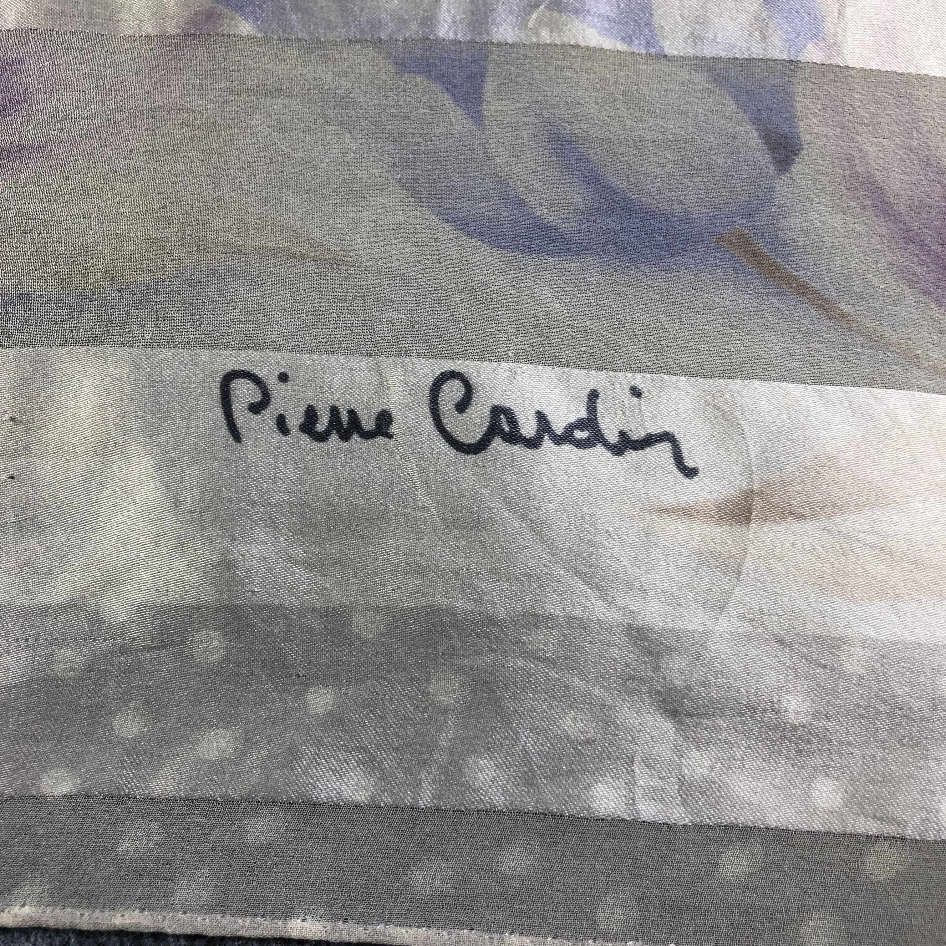 Pierre Cardin Vintage Pierre Cardin Slit Thread Silk Scarf M655 Size ONE SIZE - 3 Thumbnail