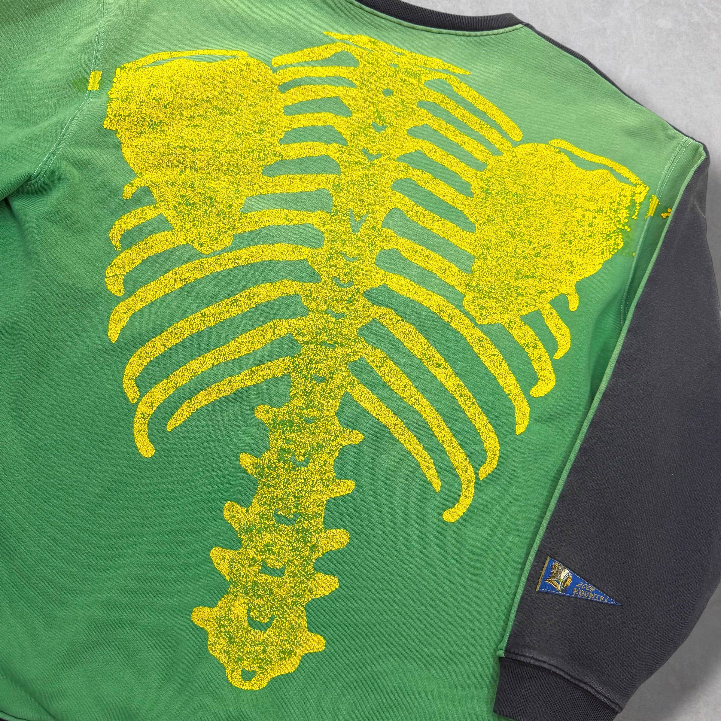 Kapital Kapital Fleece Knit Yellow 2Tones Sweatshirt F (L) Size US L / EU 52-54 / 3 - 4 Thumbnail