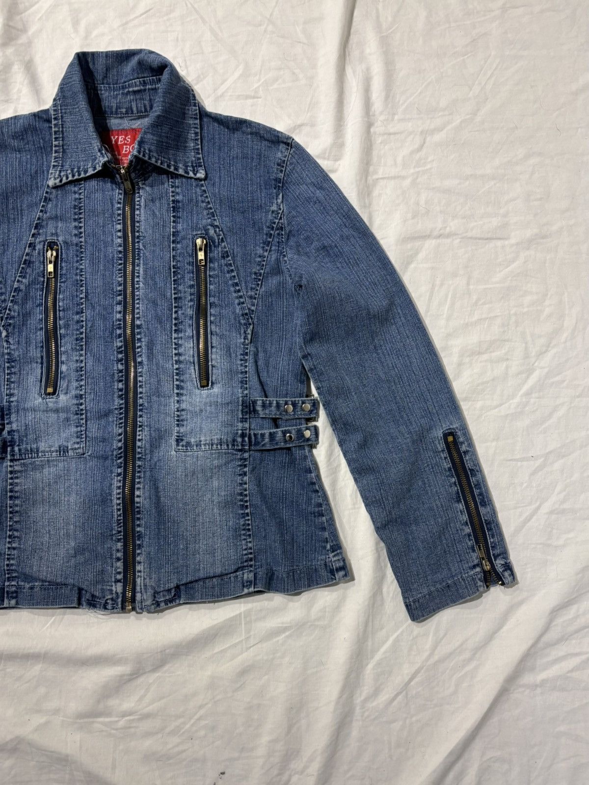 Vintage Vintage denim zip jacket Size S / US 4 / IT 40 - 2 Thumbnail