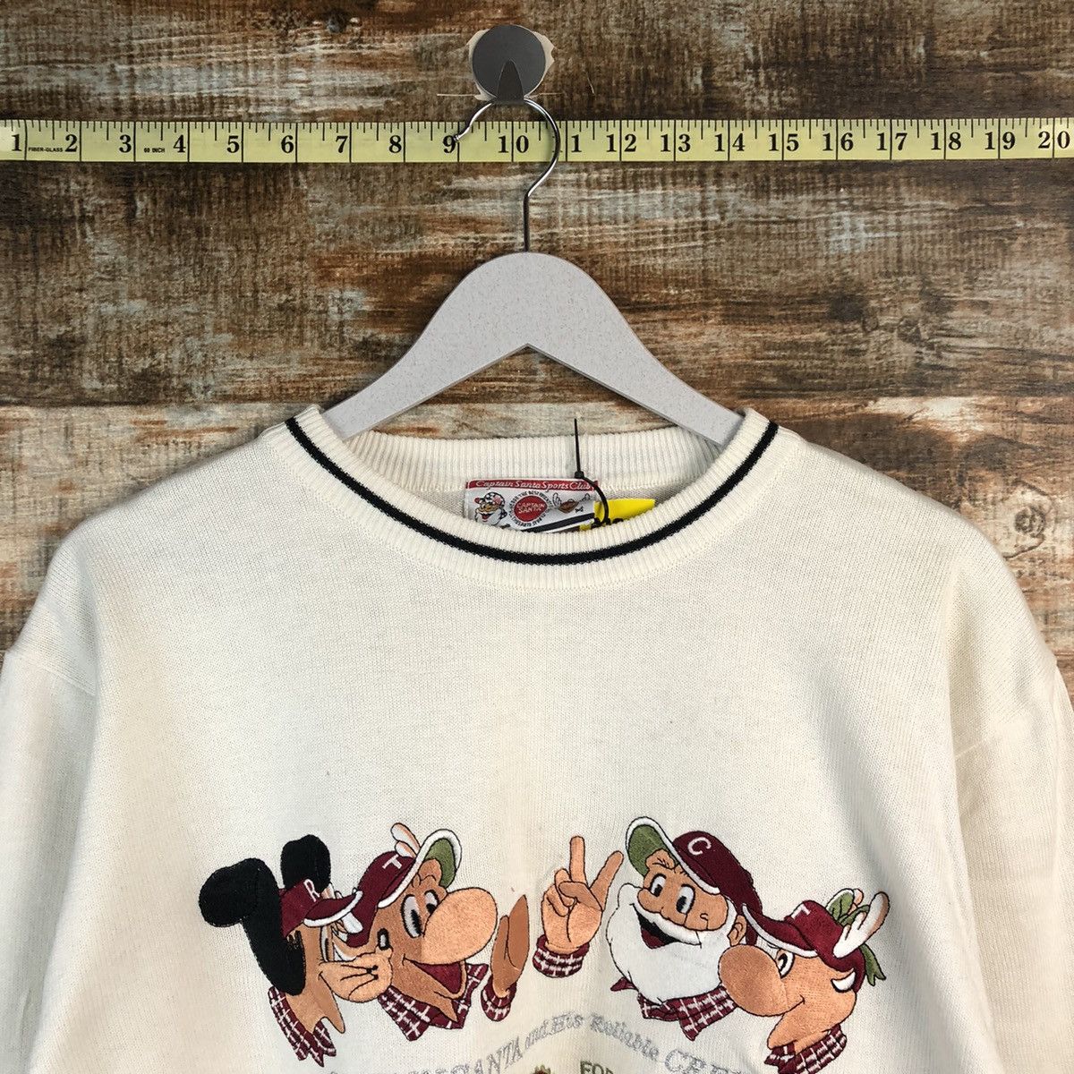 Captain Santors Captain Santa vintage White Sweatshirt #A1906 Size US M / EU 48-50 / 2 - 4 Thumbnail