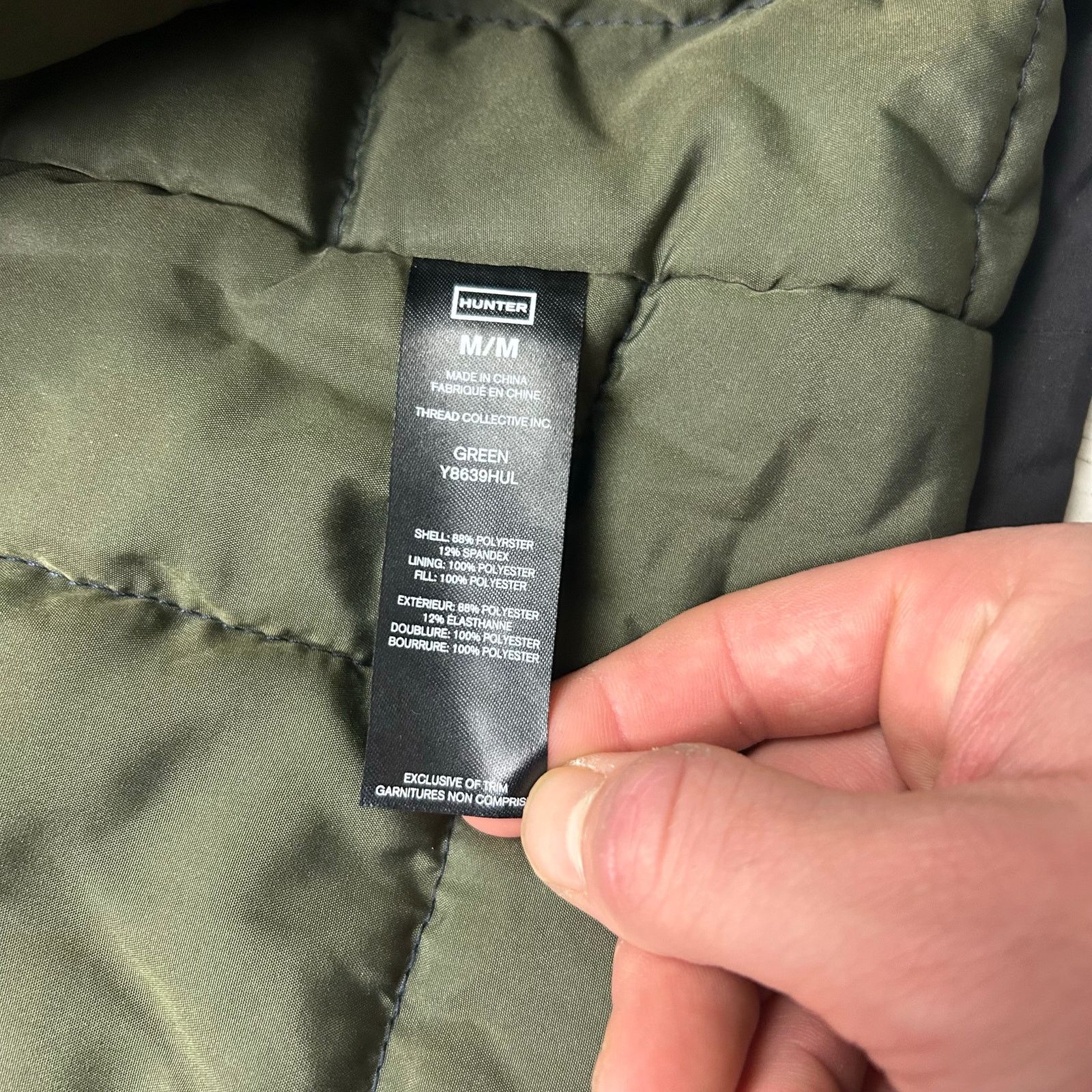 Hunter Hunter Women's Black Self-Packable Padded Field Jacket Size M / US 6-8 / IT 42-44 - 10 Thumbnail