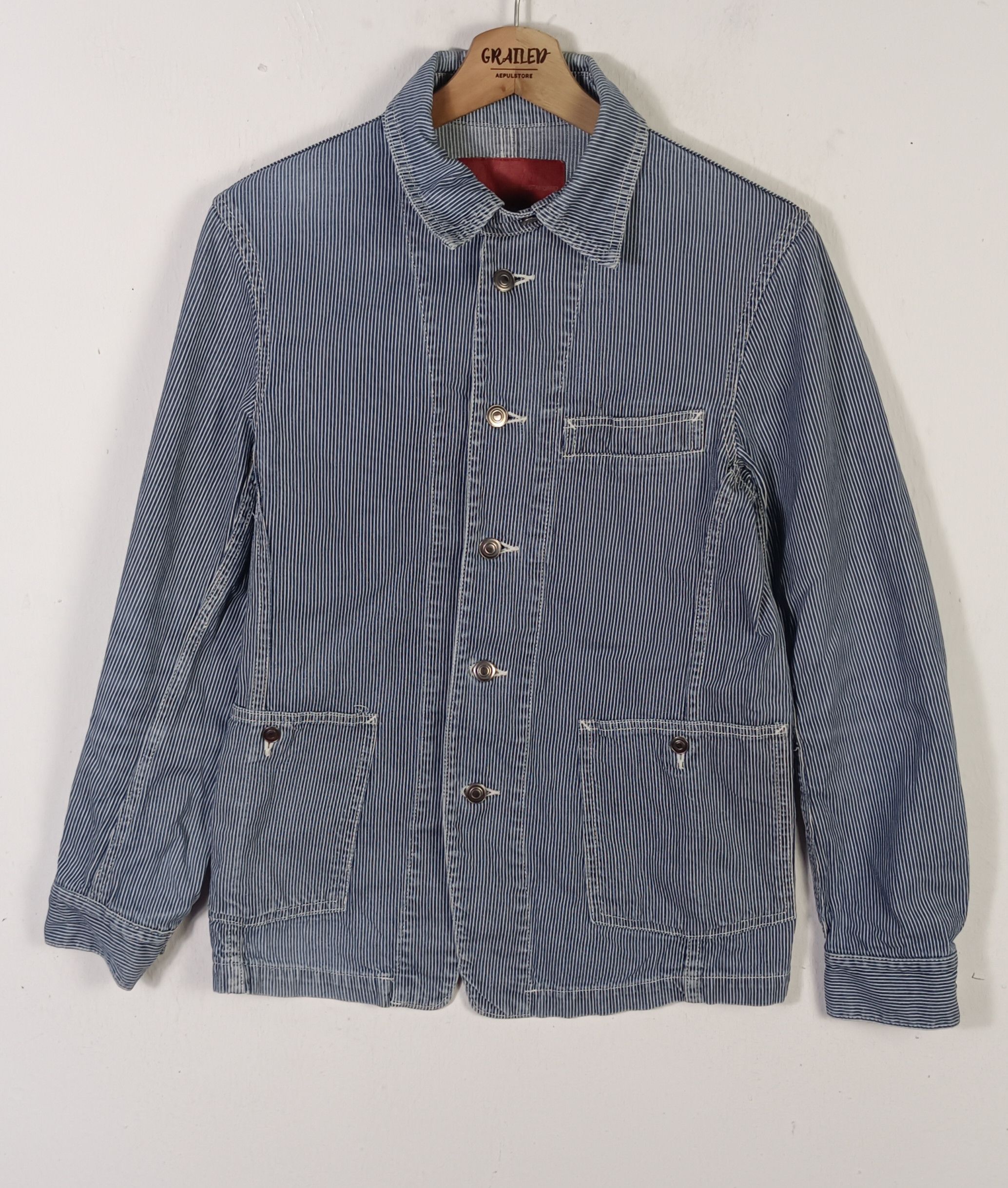 Journal Standard Journal Standard Hickory Workwear Chore Jacket Button Up Size US S / EU 44-46 / 1 - 1 Thumbnail