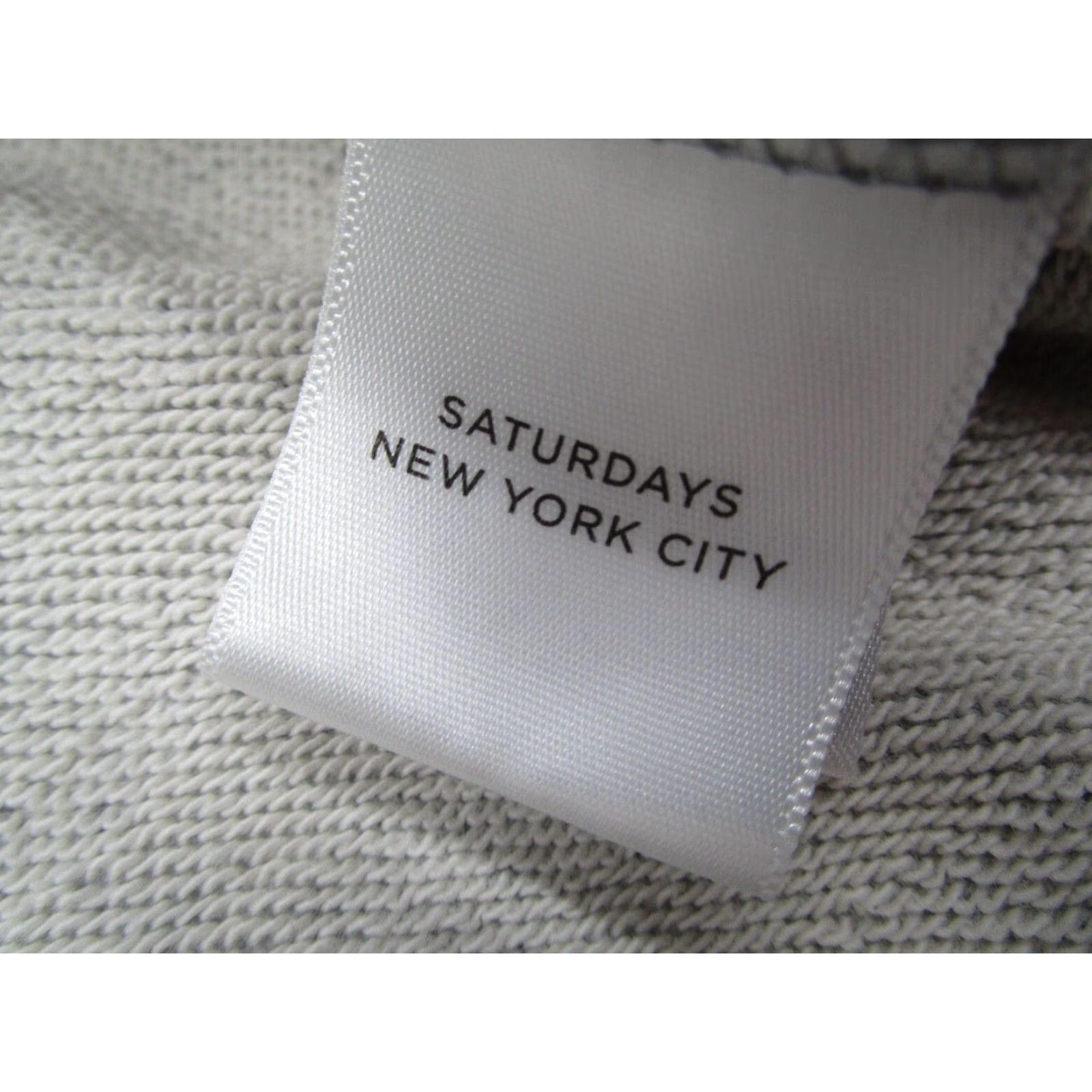 Saturdays NYC VINTAGE Saturdays NYC Hoodie Women Large Gray Crewneck Pullover Fleece Casual All Seasons Size L / US 10 / IT 46 - 4 Thumbnail