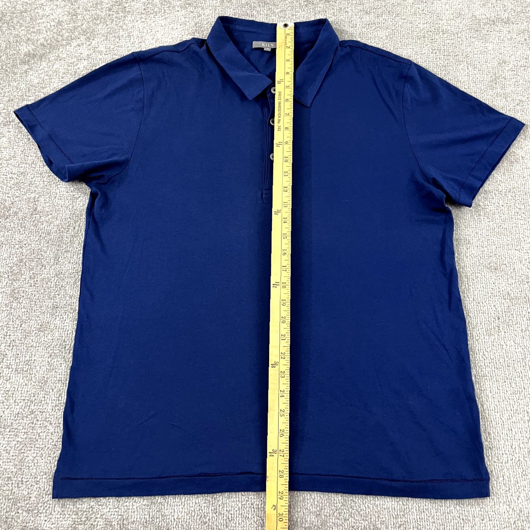 Vintage KILN Polo Shirt Mens Medium Blue 100% Cotton Premium USA Made Apparel Golf Preppy Classic Size US M / EU 48-50 / 2 - 3 Thumbnail