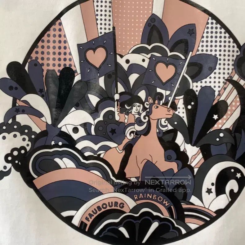 Hermes Hermes Cartoon Rainbow Pegasus Printed White T-Shirt Size XXS / US 00 / IT 34 - 5 Thumbnail