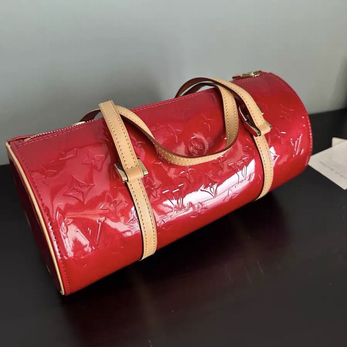 Louis Vuitton Louis Vuitton (LV) Papillon Large Vegetable Tanned Patent L Size ONE SIZE - 2 Thumbnail