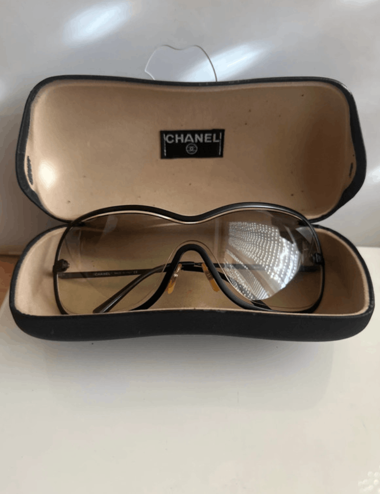 Chanel CHANEL Sunglasses Rimless Rhinestone 4017 Shields Size ONE SIZE - 1 Thumbnail