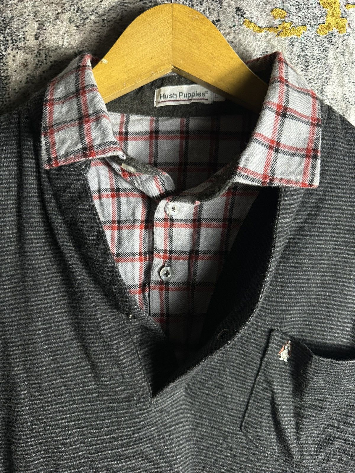 Hush Puppies 2000s IFSIXWASNINE LGB STYLE WESTERN DOUBLE LAYER TEE SHIRT Size US L / EU 52-54 / 3 - 3 Thumbnail