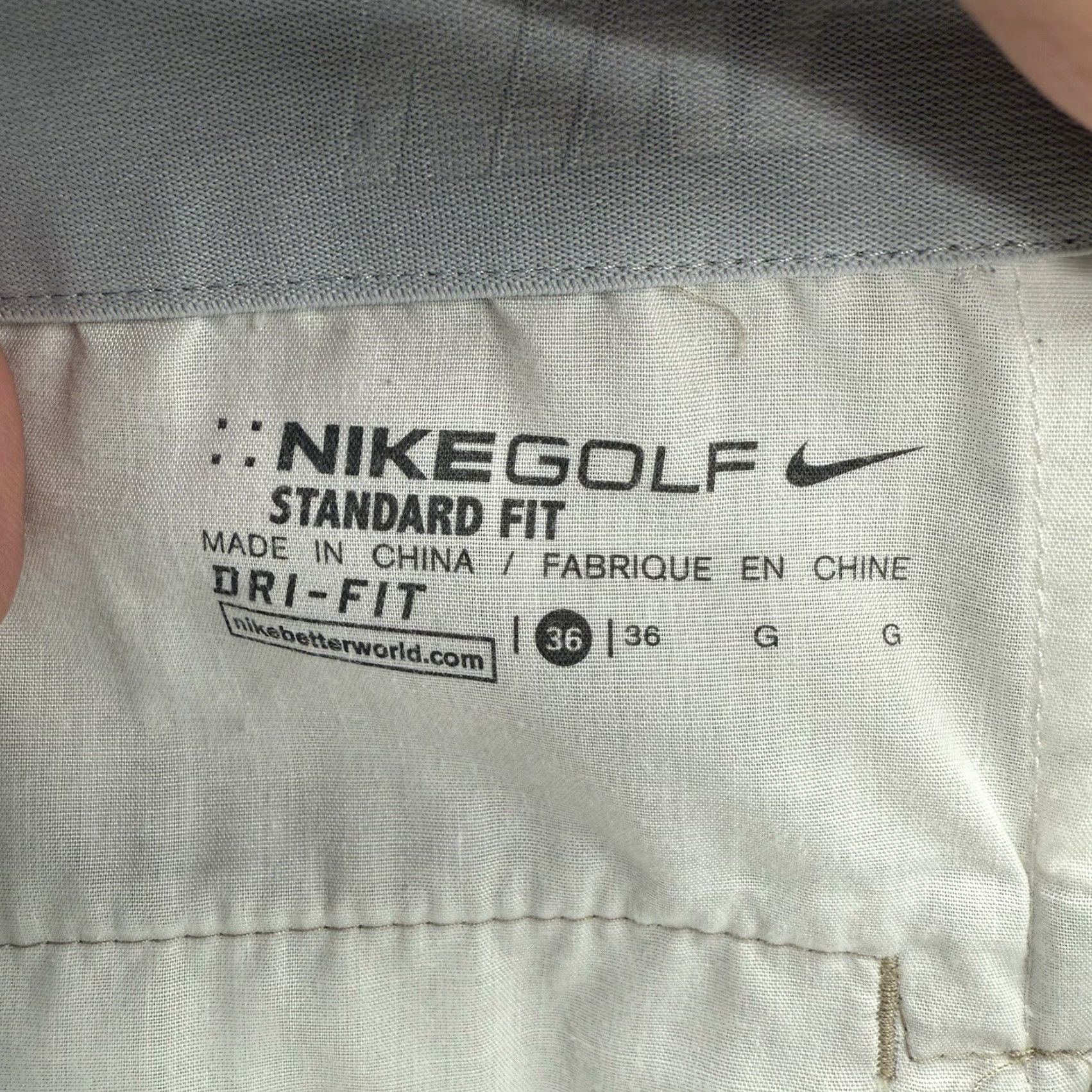 Nike Nike Golf Chino Short Men 36 Brown Cotton Casual Preppy Golfing Regular Xs? Size US 36 / EU 52 - 3 Thumbnail