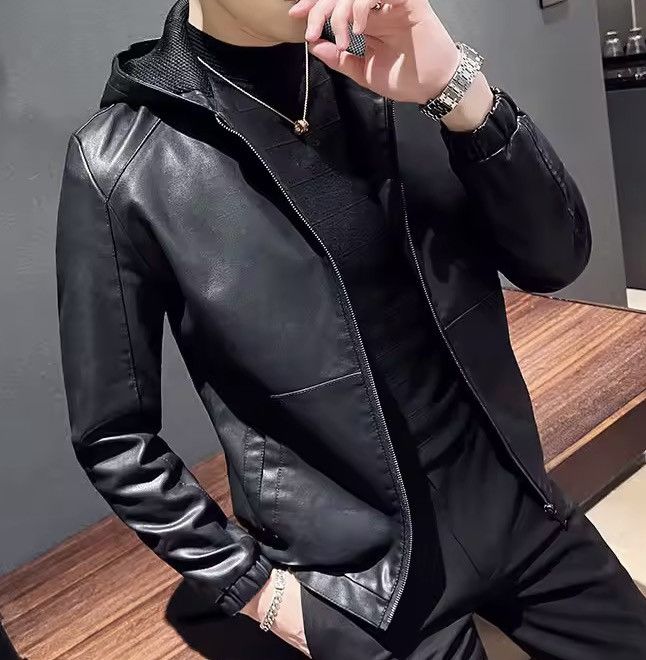 Japanese Brand Casual PU Leather Jacket Size US XXL / EU 58 / 5 - 9 Thumbnail
