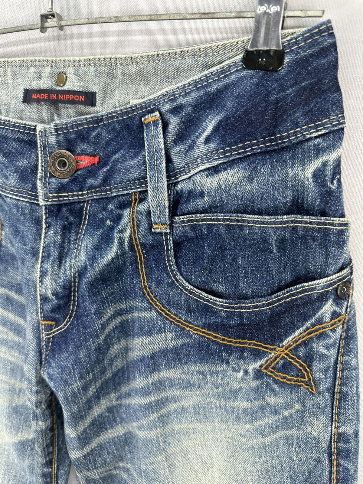 If Six Was Nine Vintage Flare Bell Bottom Women Denim Pants by et Boite Size 27" / US 4 / IT 40 - 3 Thumbnail