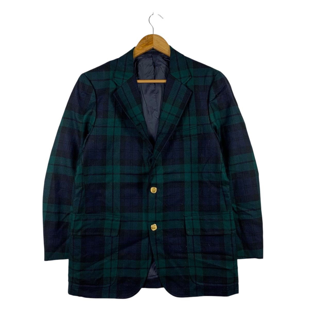 J. Press × Vintage Vintage 90s J. PRESS New York Check Blazer Coat Jacket Size US M / EU 48-50 / 2 - 1 Thumbnail