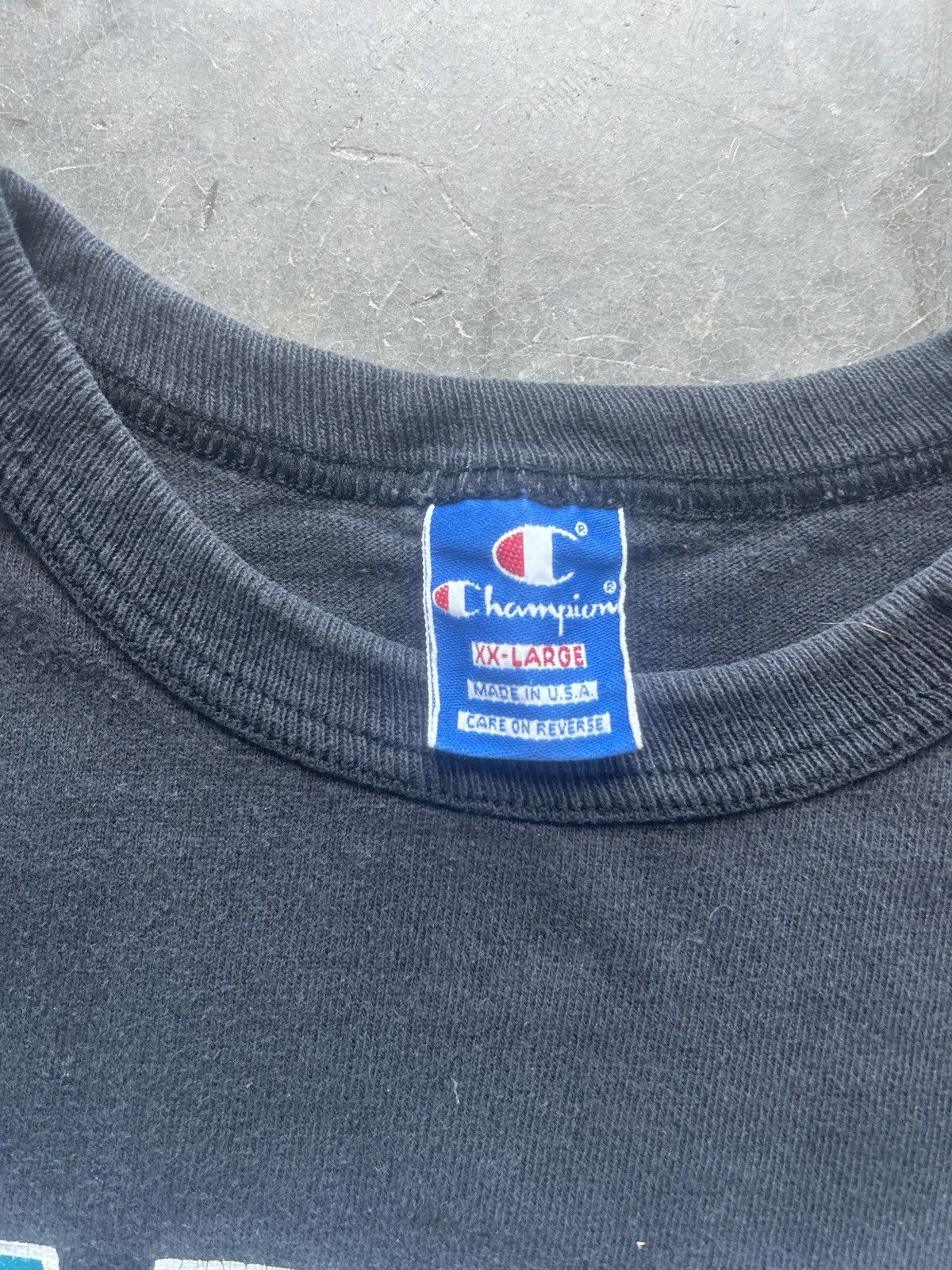 Champion × NBA × Vintage Vintage 90s Charlotte Hornets Graphic Tee Size US XL / EU 56 / 4 - 4 Thumbnail