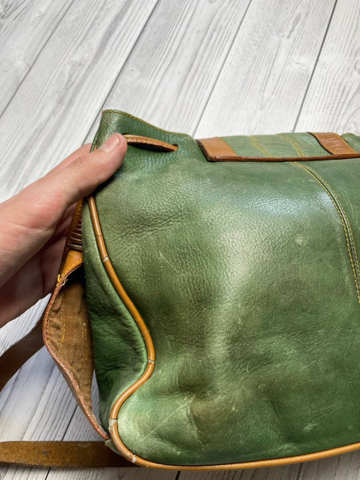 Vintage Vintage Yves Saint Laurent bag green crossbody rare Size ONE SIZE - 5 Thumbnail