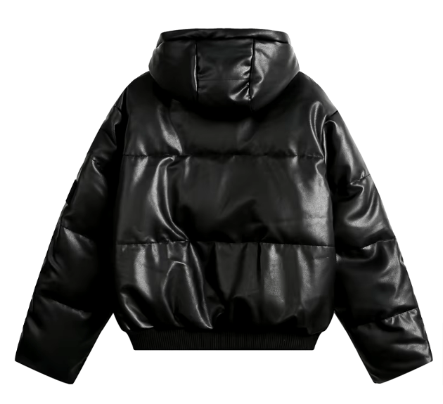 Japanese Brand × Vintage "Evenland-Black-L" Leather Padded Jacket Size US L / EU 52-54 / 3 - 2 Thumbnail