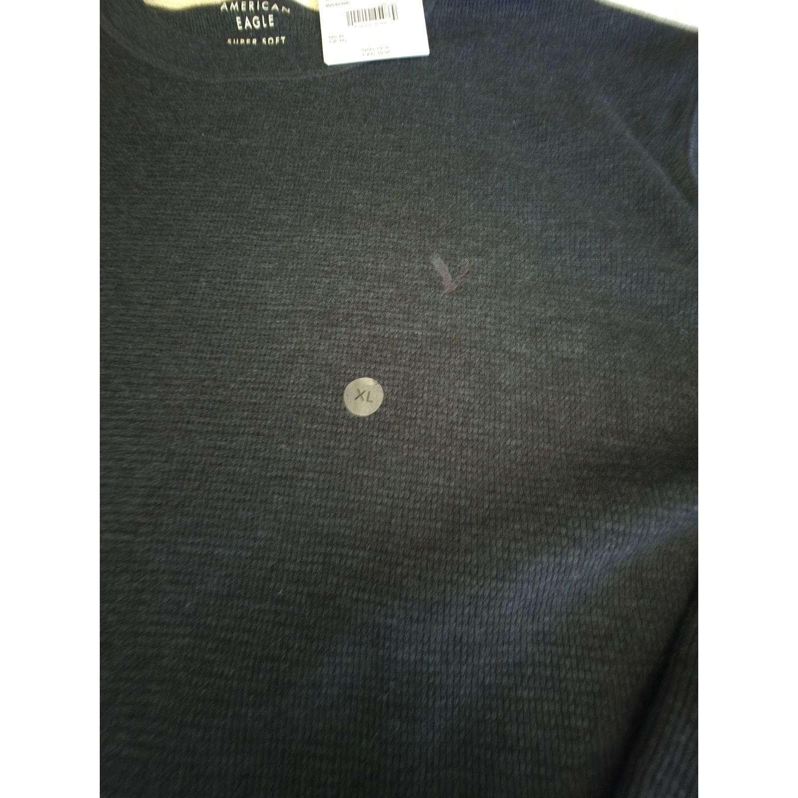 American Eagle Outfitters American Eagle Men's Size Xl Long sleeve Grey Thermal Shirt Size US XL / EU 56 / 4 - 3 Thumbnail
