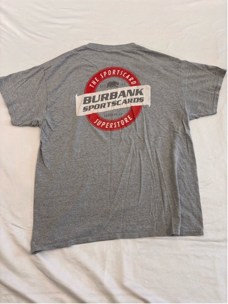 Gildan Men's Gildan T-shirt XL Gray Burbank Sportscards Size US XL / EU 56 / 4 - 9 Thumbnail