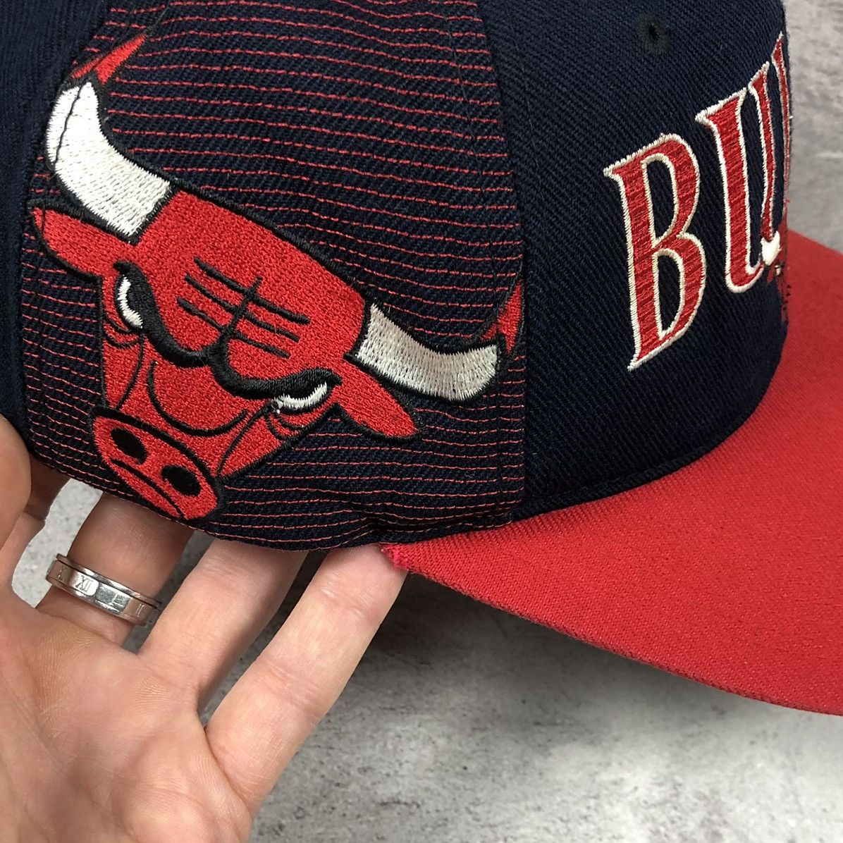 NBA Rare Vintage 90s Chicago Bulls NBA Wool Acrylic Cap Size ONE SIZE - 4 Thumbnail