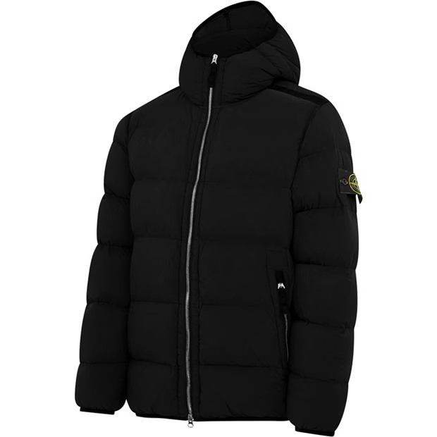 o1g2r1mq0624 Seamless Tunnel Down Jackets in Black