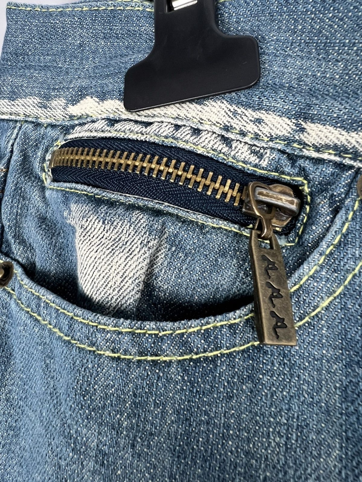 Designer × Kapital Irit Distressed Kapital Style Denim Pants Jeans Sexy y2k Size 30" / US 8 / IT 44 - 2 Thumbnail