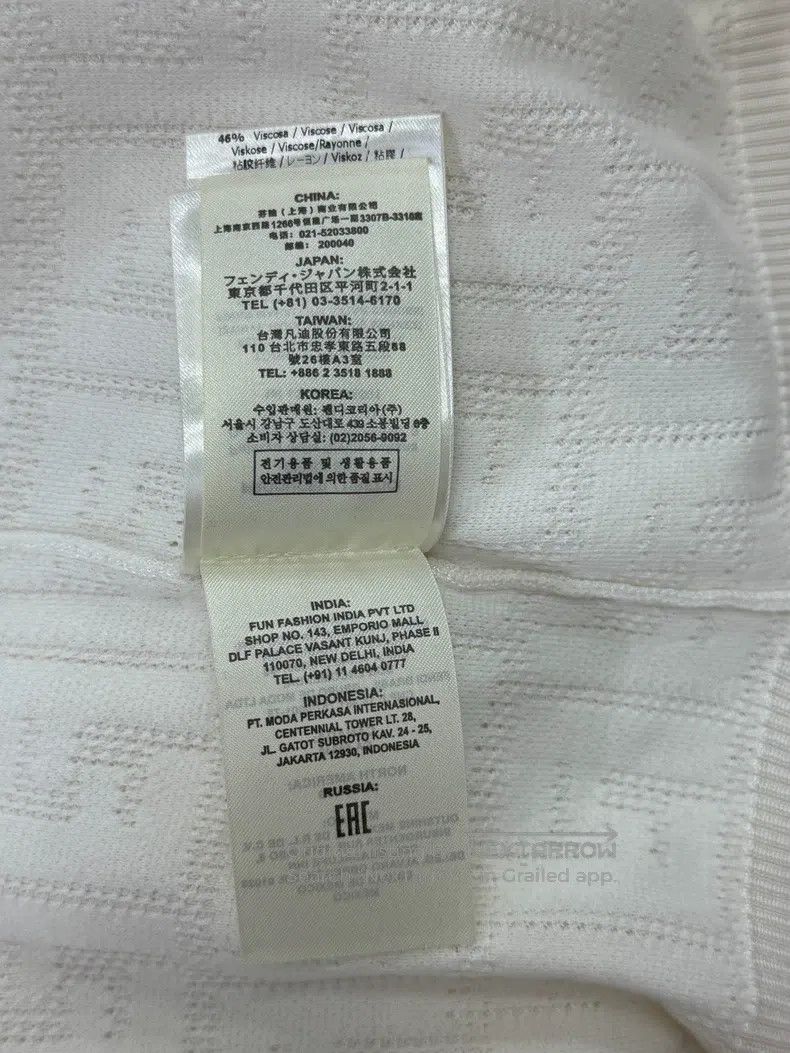 Fendi Fendi White Knit Full Logo Old Logo Subtle Pattern Short S Size XS / US 0-2 / IT 36-38 - 8 Thumbnail