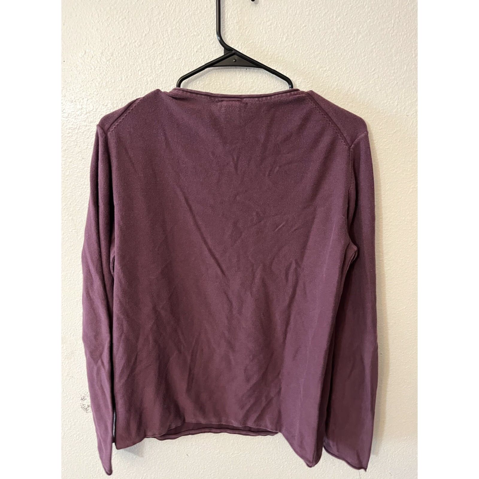 H&M H&M Womens Pullover Sweater Maroon Long Sleeve Crew Neck Medium Cotton Size M / US 6-8 / IT 42-44 - 3 Thumbnail