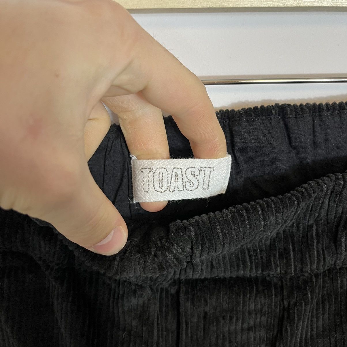 Other Toast Organic Cord Barrel Leg Trousers Black Velvet Pants Size 34" / US 12 / IT 48 - 4 Thumbnail